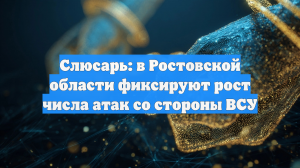 Слюсарь: в Ростовской области фиксируют рост числа атак со стороны ВСУ