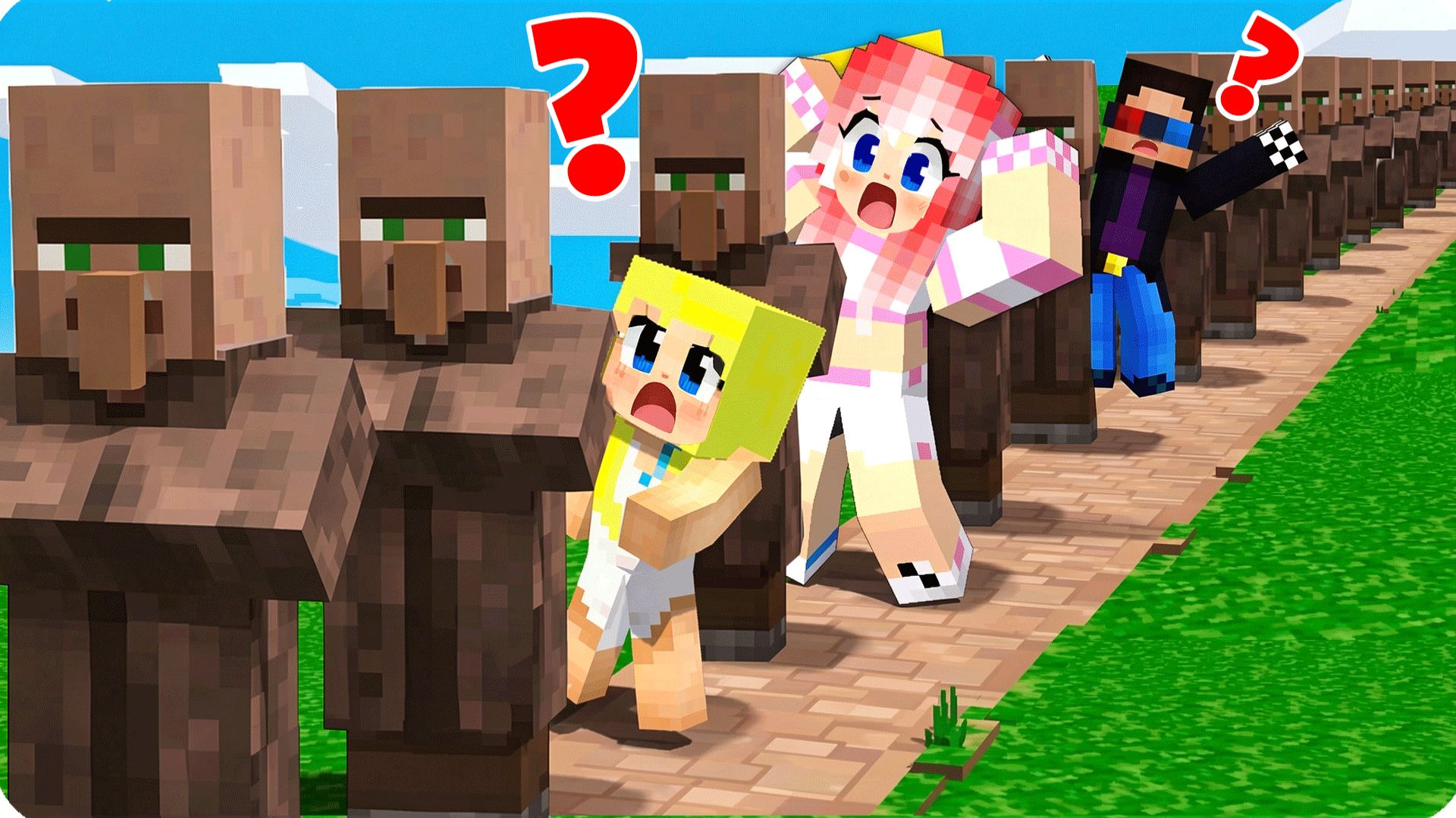 😳КУДА ВЕДЕТ ЭТА ОГРОМНАЯ ОЧЕРЕДЬ в МАЙНКРАФТ? НУБИК смотреть онлайн