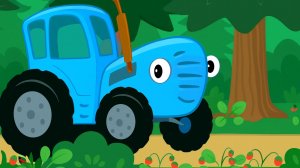 Синий трактор По полям | Учим цвета и как говорят животные | Синий Трактор песенки для малышей