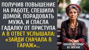 Получив повышение на работе, спешила домой и спасла гадалку… В ответ услышала: Зайди сперва в гараж…