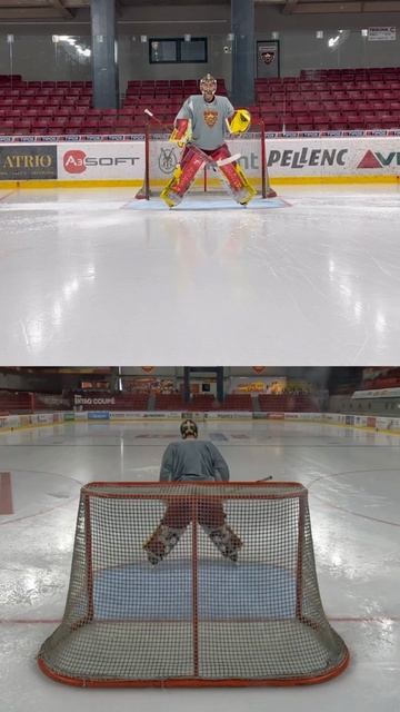 Катание вратаря Боковой приставной Баттерфляй Реверс к ближней штанги - Возврат к центральной вершин