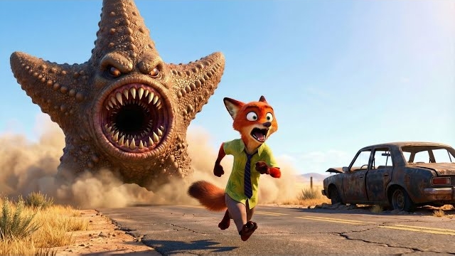 Ник попадает в беду из-за гигантской морской звезды! Зверополис смотреть онлайн