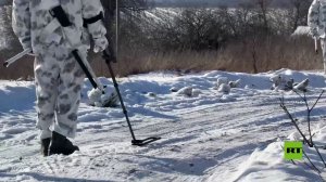 القوات الروسية تجري عمليات نزع ألغام في في المناطق الحدودية لمقاطعة كورسك