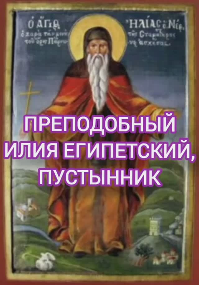 21.01.2026 День памяти "Илия Египетский, пустынник" смотреть онлайн