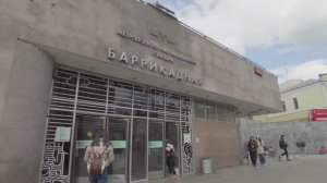 4K.Moscow Walk. Garden Ring. From Barikadnaya to Mayakovka