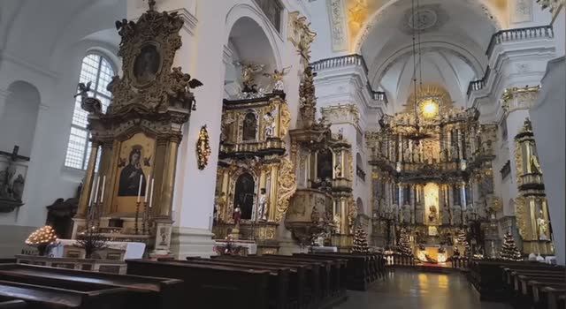 Кафедральный (Фарный) костел Святого Франциска Ксаверия в Гродно (Беларусь). #путешествие #экскурсия смотреть онлайн