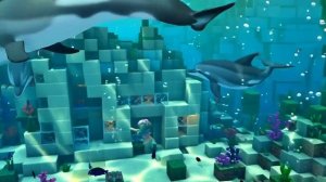 🏰 ПОДВОДНАЯ СТРОЙКА В MINECRAFT: девочка создаёт дом среди дельфинов!