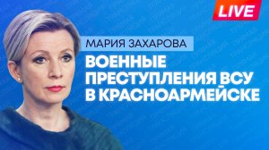 Захарова выступает на презентации доклада Международного общественного трибунала