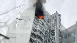 Один человек пострадал при пожаре в жилом доме на юге Москвы