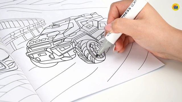 РАСКРАСКА С МАШИНКОЙ. МЕГАТАЧКИ смотреть онлайн