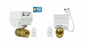 4G SIM кран для перекрытия подачи воды с датчиком контроля протечки Страж V640-4G