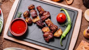 Шашлык из свинины в аэрогриле