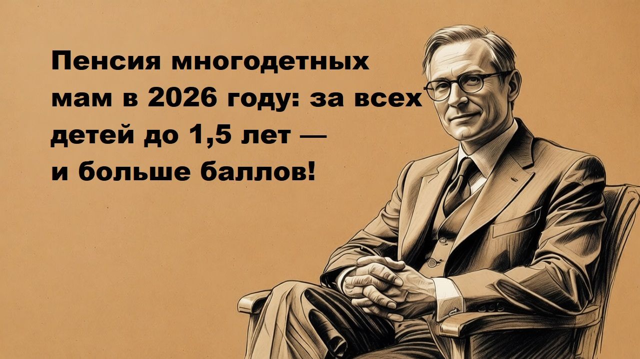 2026 год многодетные мамы пенсия смотреть онлайн
