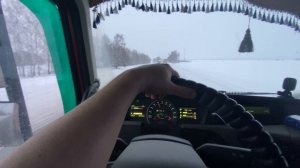 Влог. Зимняя дорога. Жизнь в дороге. Дальнобой зимний.