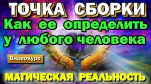 Точка Сборки. Как ее определить у любого человека ✅ - семинар онлайн