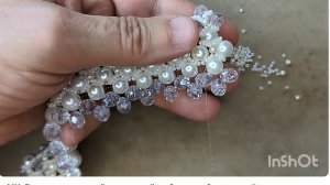 браслет жемчуг и рондель