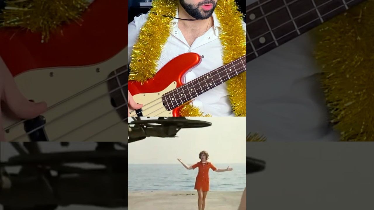 «Звенит январская вьюга» на БАС-ГИТАРЕ ❄️ смотреть онлайн