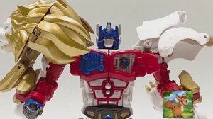 Трансформеры Белый Лев Оптимус Прайм