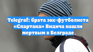Telegraf: брата экс-футболиста «Спартака» Видича нашли мертвым в Белграде