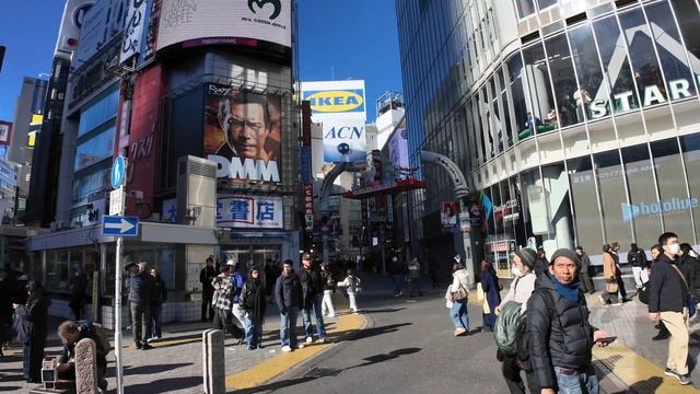 Сибуя и Омотэсандо живая прогулка и знаковые места Токио смотреть онлайн