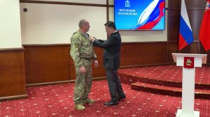 В Подмосковье наградили добровольцев отряда БАРС.