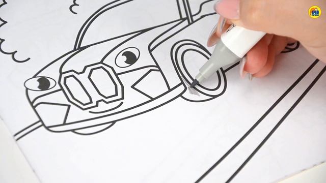 РАСКРАСКА С МАШИНКОЙ. КРУТЫЕ ТАЧКИ смотреть онлайн