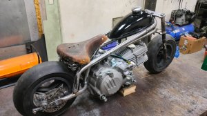 Мелюзгонка часть 4.  Рама мини мотоцикла готова.