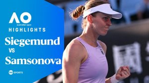 20.01.2026 | ОБЗОР ИГРЫ | Лаура Зигемунд - Людмила Самсонова | 1-й круг | AO 2026 | Highlights