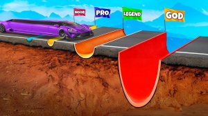 Как далеко тачка сможет проехать по перевернутым лежачим полицейским в гта 5 ?