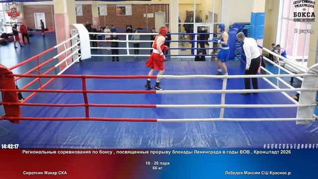 26 66 кг эСироткин Макар СКА Лебедев Максим СШ Краснос.р.