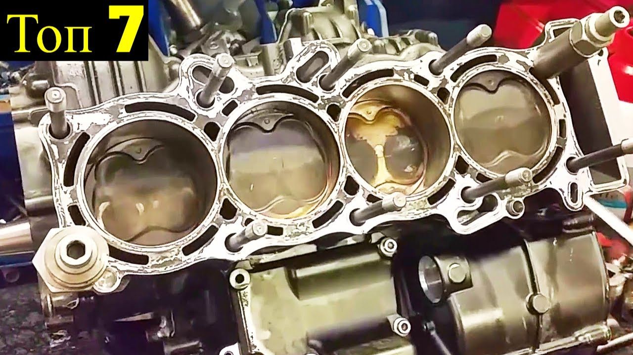 Все 7 Вариантов ЧетырехЦилиндрового Двигателя Мотоцикла ! смотреть онлайн