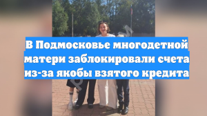 В Подмосковье многодетной матери заблокировали счета из-за якобы взятого кредита