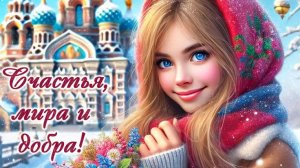 С Татьяниным днём! Пусть счастье будет с вами! Шикарная музыкальная открытка.