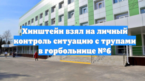 Хинштейн взял на личный контроль ситуацию с трупами в горбольнице №6