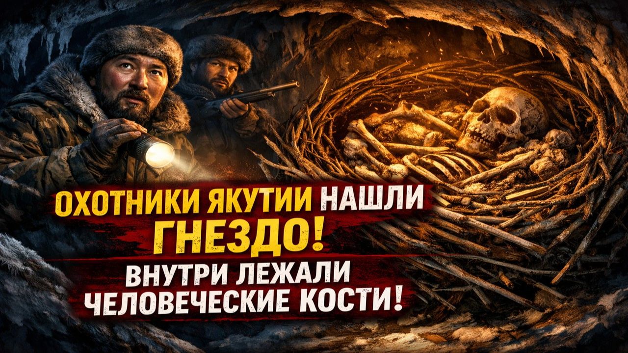 ОХОТНИКИ ЯКУТИИ НАШЛИ Гнездо Чего то ОГРОМНОГО! Внутри Лежали Человеческие Кости! Страшные Истории смотреть онлайн