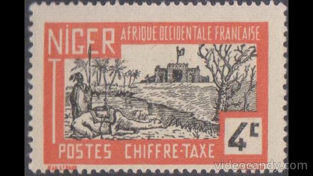 Почтовые марки Французской колонии Niger из моей коллекции смотреть онлайн