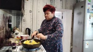 Картошечка на сале.