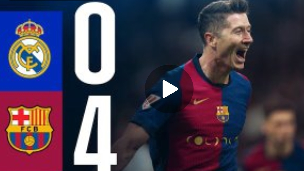 REAL MADRID 0 vs 4 FC BARCELONA | EL CLÁSICO | LALIGA 2024/25 смотреть онлайн