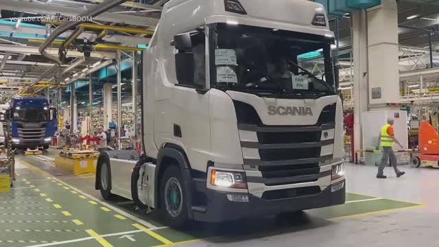 На заводе Scania, производство. смотреть онлайн