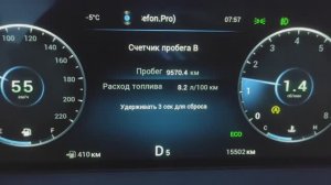 Замер расхода бензина по счётчику В на Чери Тиго 7 про макс