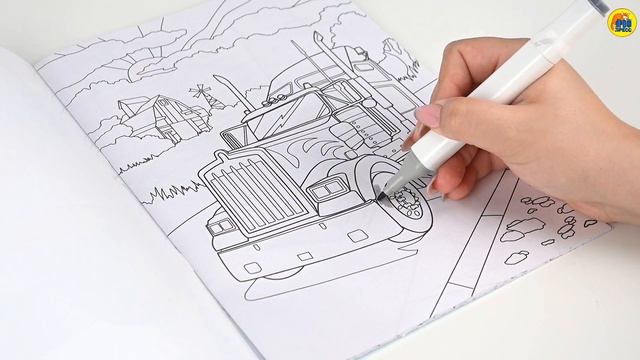 РАСКРАСКА С МАШИНКОЙ. ТРАНСПОРТ смотреть онлайн