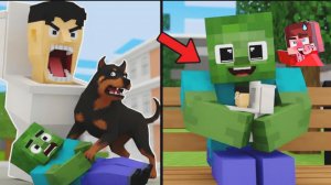 ЧТО ПРОИЗОЙДЕТ, если ЗОМБИ найдет СКИБИДИ В МАЙНКРАФТЕ, МУЛЬТФИЛЬМ