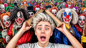 ВЛАД А4 - ЭКСТРЕМАЛЬНЫЕ ПРЯТКИ ОТ 100 КЛОУНОВ ! А4