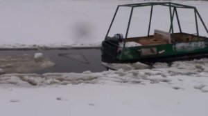 Вездеход Фома 2-я часть, Вазуза, испытание плавучести, 2012