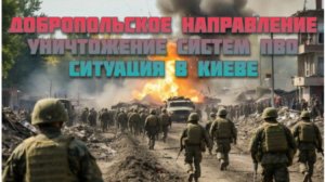 Новости СВО Сегодня-Добропольское направление Уничтожение систем ПВО Ситуация в Киеве