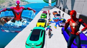 ЭПИЧЕСКАЯ ПОЛОСА ИСПЫТАНИЙ СУПЕРГЕРОЕВ В ГТА, ПРЫЖКИ с РАМПЫ НАД ВОДОЙ