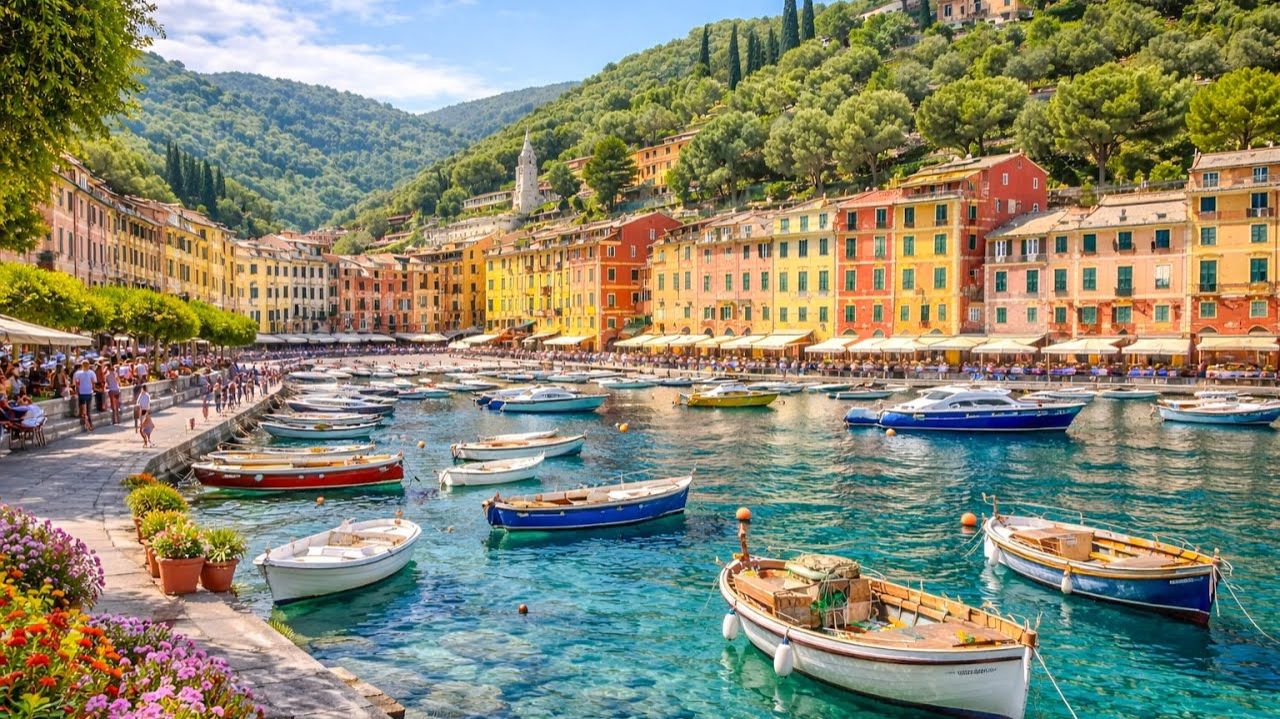 Портофино, Италия. Самая красивая рыбацкая деревня | #путешествиеонлайн #шариклайф смотреть онлайн