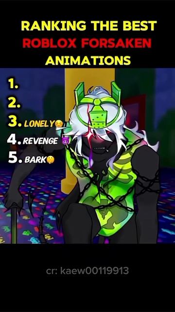 Рейтинг лучших анимаций из игры Форсакен в Роблокс смотреть онлайн