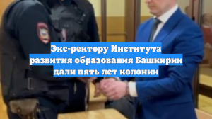Экс-ректору Института развития образования Башкирии дали пять лет колонии