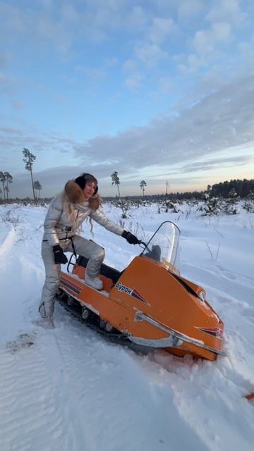 Девушка и снегоход это обезьяна с гранатой🤣🤣🤣 #снег #зима2026 #буран #перевернулись #прикол смотреть онлайн